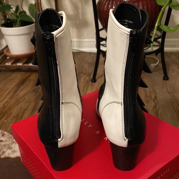 Strange Cvlt Coven black and white booties 9 - Picture 4 of 5